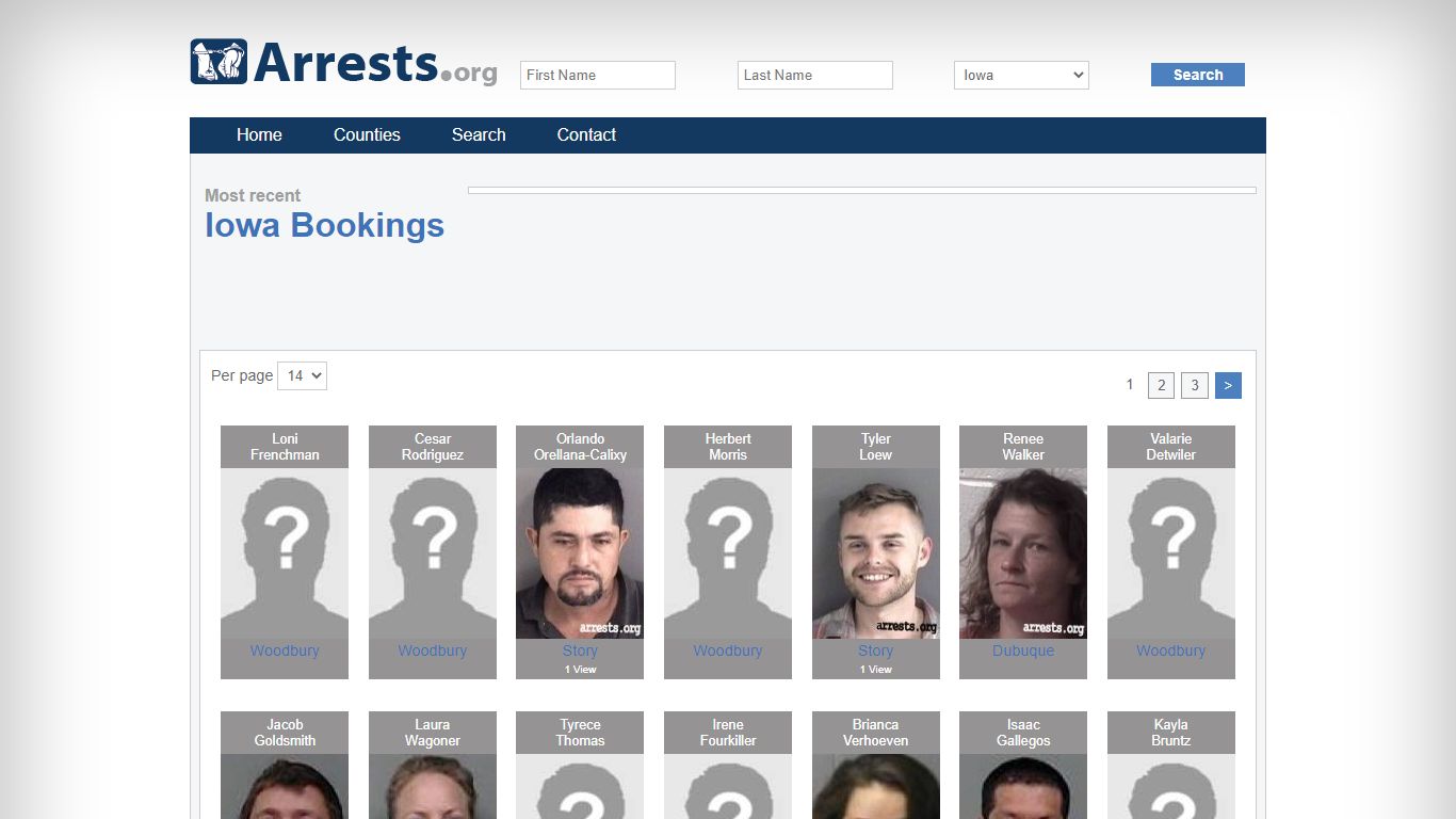 Iowa Arrests and Inmate Search